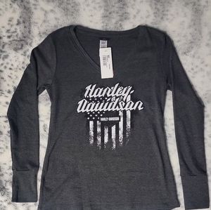 Womens Harley Davidson Long Sleeve Shirt